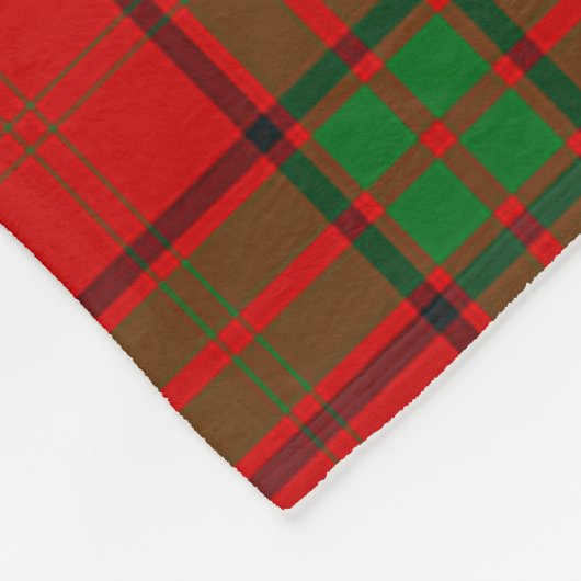 Maxwell Red Kariert Fleecedecke (Ecke)