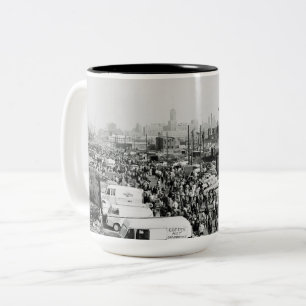 Maxwell Street Chicago Circa 1950er Jahre Flea Mar Zweifarbige Tasse