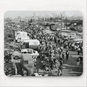 Maxwell Street Chicago Circa 1960er Jahre Flea Mar Mousepad