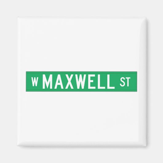 Maxwell Street, Chicago, IL Street Sign Magnet (Vorne)