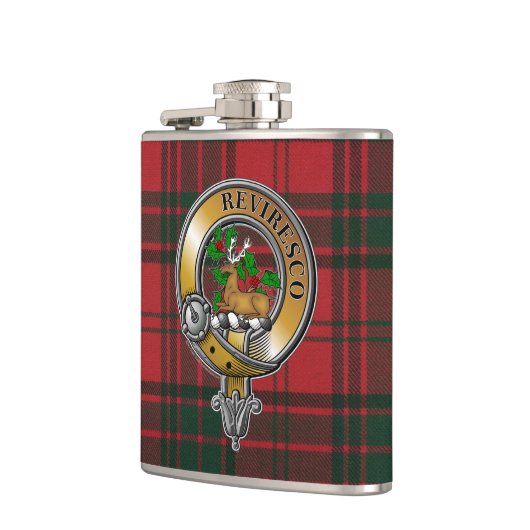 Maxwell Tartan & Abzeichen Flachmann (Links)