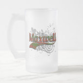 Maxwell Tartan Grunge Mattglas Bierglas (Links)