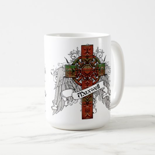 Maxwell-Tartan-Kreuz Kaffeetasse (VorderseiteRechts)