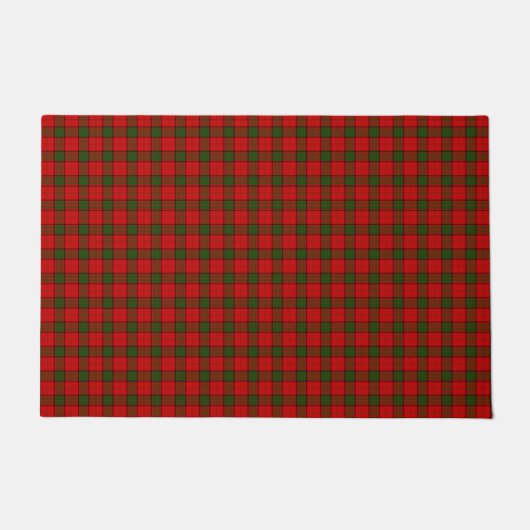 Maxwell Tartan Rot kariert Fußmatte (Vorderseite)
