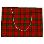 Maxwell Tartan Rot kariert Große Geschenktüte (Rückseite)