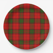 Maxwell Tartan Rot kariert Pappteller (Vorderseite)