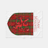 Maxwell Tartan Scottish Plaid Lion Rampant Fleecedecke (Vorderseite (Horizontal))