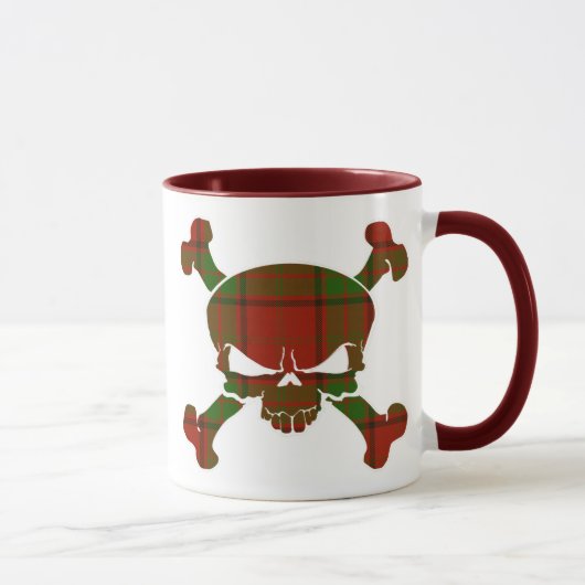 Maxwell Tartan Skull No Banner Tasse (Rechts)