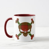 Maxwell Tartan Skull No Banner Tasse (Links)