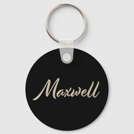 Maxwell-Whitegold Button-Schlüsselger Schlüsselanhänger (Vorderseite)
