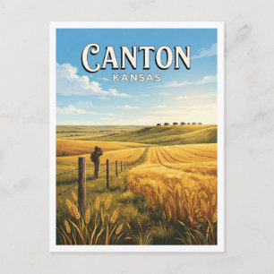 Maxwell Wildlife Refuge Canton Kansas Reise Postkarte