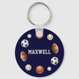 Maxwell World of Sports Key Chain - Blue Schlüsselanhänger