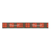 Maxwellclan karierter schottischer Tartan Ripsband (Vorderseite)