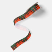 Maxwellclan karierter schottischer Tartan Satinband (Rückseite)