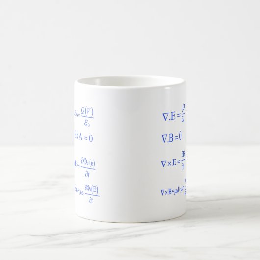 Maxwellphysikgleichung Kaffeetasse (Mittel)