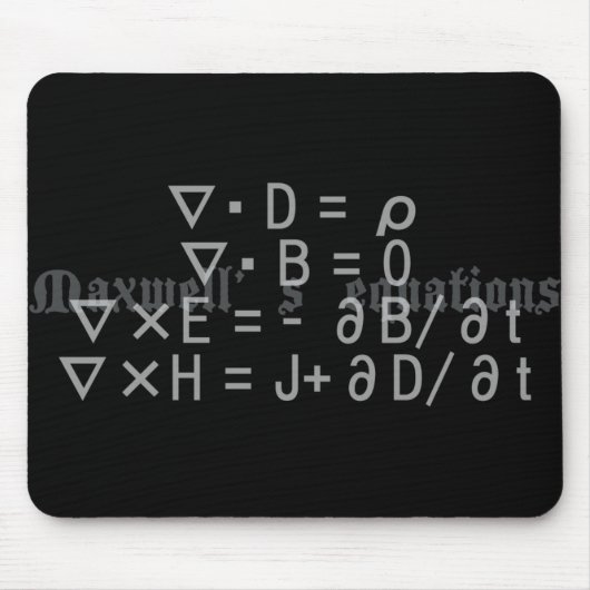 Maxwell's_Equations Mousepad (Vorne)