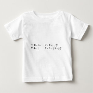 Maxwells Gleichungen, differenziale Form, cgs Baby T-shirt