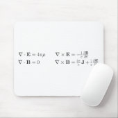 Maxwells Gleichungen, differenziale Form, cgs Mousepad (Mit Mouse)