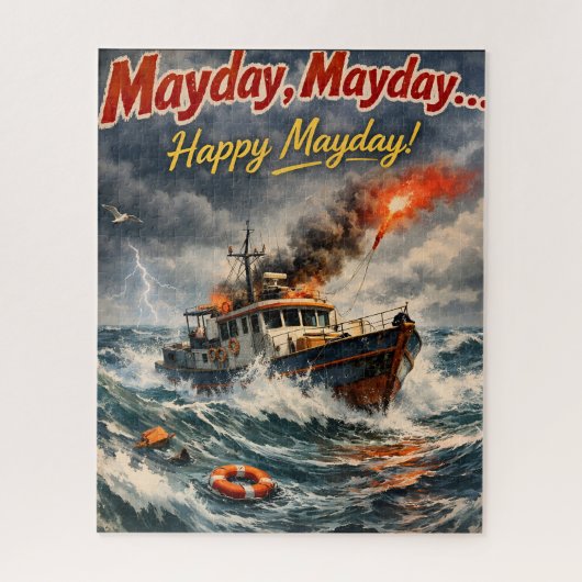 May a happy Mayday jigsaw puzzle nautical storm an (Vertikal)