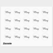 May Amazone White Sticker von Janz (Blatt)