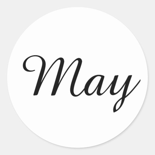 May Amazone White Sticker von Janz (Vorderseite)