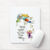 "May Angeles Always Watch Over You" zeichnend Phra Mousepad (Mit Mouse)