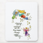 "May Angeles Always Watch Over You" zeichnend Phra Mousepad (Vorne)