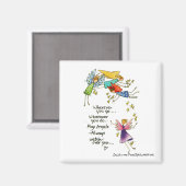 May Angels passen immer über dich auf Magnet (Vorderseite/Rückseite)