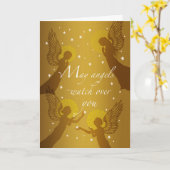 May Angels überwachen Sie zu Weihnachten Karte (Gelbe Blume)