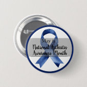 May Arthritis Sensibilisierungsmonat Button (Vorne & Hinten)