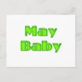May Baby Postkarte (Vorderseite)
