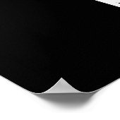 May-bee Funny Insect Bee Pun Dark BG Poster (Ecke)