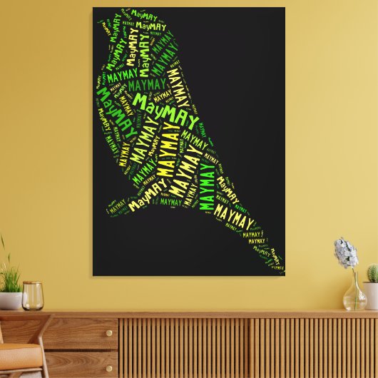 May Bird Leinwanddruck (Insitu (Wohnzimmer))