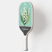 May Birth Blume Individuelle Name Pickleball Schläger (Links)