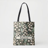 May Birth Blume Personalisiert Lily of the Valley Tasche (Vorderseite)