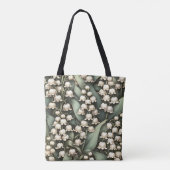 May Birth Blume Personalisiert Lily of the Valley Tasche (Rückseite)
