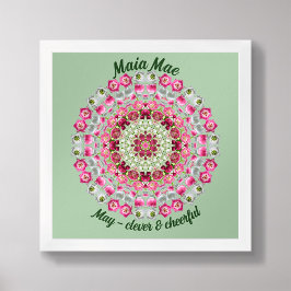 May Birth Blume Personalisiert Quote Kinder Kinder Poster