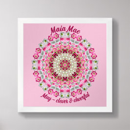 May Birth Blume Personalisiert Quote Kinder Kinder Poster