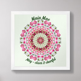 May Birth Blume Personalisiert Quote Kinder Kinder Poster