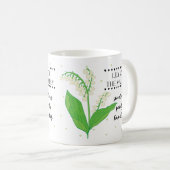 May Birth Blume Tasse mit Blume Meanings (VorderseiteRechts)