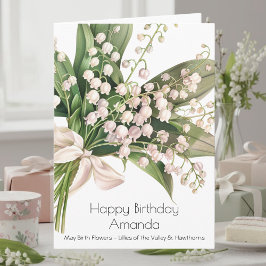 May Birth Flower Birthday Card | Lily of the Valle Karte