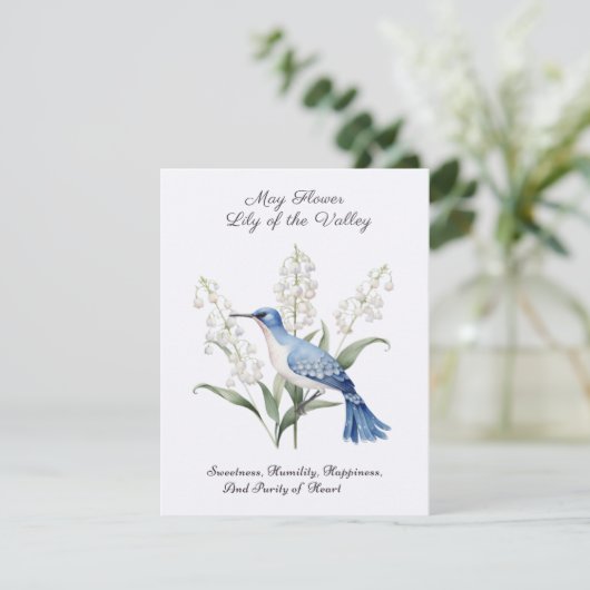 May Birth Month Blume Lily of the Valley Geburtsta (Stehend Vorderseite)