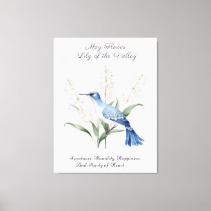 May Birth Month Blume Lily of the Valley Geburtsta Leinwanddruck