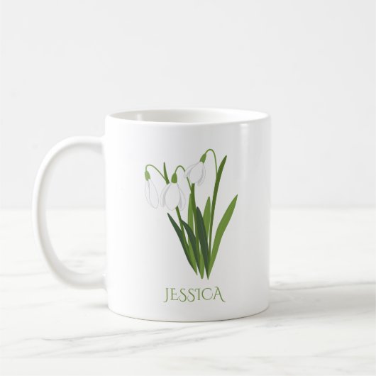 May Birth Month Blume Lily of the Valley Kaffeetasse (Links)