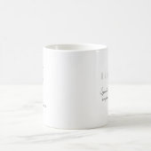 May Birth Month Blume mit Name - Hawthorn Kaffeetasse (Mittel)