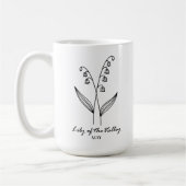 May Birth Month Blume Monogram Kaffeetasse (Links)