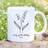May Birth Month Blume Monogram Kaffeetasse