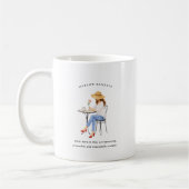 May Birth Month Girl | Monogram  Kaffeetasse (Links)