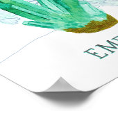 May Birthday Emerald and Lily of the Valley Poster (Ecke)