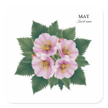 May Birthday Hawthorn Bloom: Personalisiert
